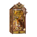 Casă de păpuși 3D DIY 15,5 x 18 x 27,5 cm Kit de construcție din lemn cu lumină LED și mobilier în miniatură, model, asamblare manuală, decor 2