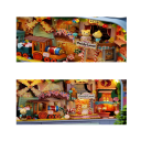 Casă de păpuși 3D DIY, cutie, casă în miniatură din lemn, cu mobilier, model drăguț, asamblat manual, decor 4
