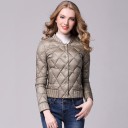 Casaco acolchoado feminino com padrão J2345 1