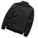 Casaco bomber masculino de primavera com punhos elásticos Casaco leve e estiloso de transição com fecho éclair Casaco moderno com bolsos 7