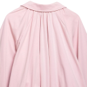 Casaco bomber oversized feminino com mangas largas e fecho éclair com gola rosa em poliéster para uso casual na cidade e no dia a dia 7