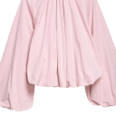 Casaco bomber oversized feminino com mangas largas e fecho éclair com gola rosa em poliéster para uso casual na cidade e no dia a dia 8