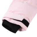 Casaco de esqui feminino com capuz e bolsos com fecho em rosa 7