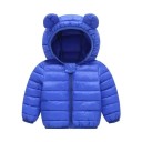 Casaco de Inverno Infantil com Capuz e Orelhas Unisex em Poliéster Quente para Rapazes e Raparigas Roupa de Inverno 7