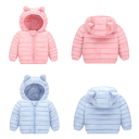 Casaco de Inverno Infantil com Capuz e Orelhas Unisex em Poliéster Quente para Rapazes e Raparigas Roupa de Inverno 2
