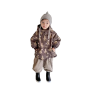 Casaco de Inverno Infantil com Capuz Fecho de Botões Bolso Casaco de Algodão Quente com Motivos de Coelhos Casaco de Inverno Aconchegante para Crianças 4