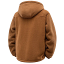 Casaco de Inverno Masculino Construção à Prova de Vento Fecho com Zip Bolsos Práticos Capuz Forro de Cachemira Conforto Térmico e Quente para o Inverno 2
