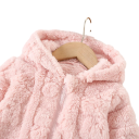 Casaco de Inverno para Meninas com Capuz e Motivo de Ursinhos 3