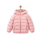 Casaco de Inverno Unisex para Crianças com Fecho e Capuz Casaco de Nylon Quente para o Frio Casaco de Inverno Leve e Aconchegante 7