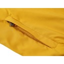 Casaco de motas retro para homem com fecho de correr e gola alta com riscas em relevo nas mangas e punhos com inscrição nas costas 13