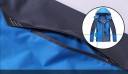 Casaco de mulher para atividades ao ar livre com capuz contra o vento e a chuva Forro xadrez Bolsos com fecho Mangas com velcro Algodão 21