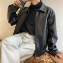 Casaco de pele masculino F1183 1