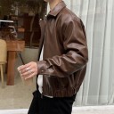 Casaco de pele masculino F1183 1