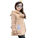 Casaco de peluche para menina J1270 10