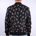 Casaco de primavera masculino com pássaros - Preto 4