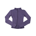 Casaco desportivo feminino com gola alta Corte slim-fit Material de secagem rápida Conceção funcional respirável Casaco leve para treino 10