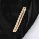 Casaco estiloso feminino com flores - Preto e dourado 9