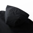 Casaco impermeável masculina de outono em grande tamanho, resistente ao vento, com fecho de correr e capuz, bolsos, várias cores, POLIESTER, à prova de água 7