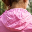 Casaco leve e impermeável para senhora com capuz para correr Fecho com zip Punhos elásticos Bolsos laterais Poliester fino Corte 10