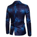 Casaco masculino com estampado de folhas J1512 1