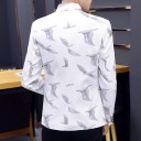 Casaco masculino com pássaros 1