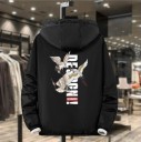 Casaco masculino de primavera/outono com capuz S45 14