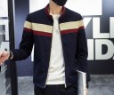 Casaco masculino de primavera/outono com riscas J2595 1