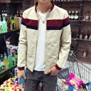 Casaco masculino de primavera/outono com riscas J2595 3