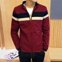 Casaco masculino de primavera/outono com riscas J2595 4