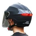 Cască de ciclism unisex EPS cu lumina din spate, vizor rabatabil, design simplu cu inscripția anda helmet, cască de protecție pentru bicicletă 2