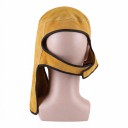 Casca de sudură cu vizor rabatabil 9 x 4 cm Circumferința capului 60 cm Înălțime 29 cm Masca din piele cu arici Galbenă Pentru sudare 5