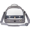 Cască portabilă pentru păsări 33 x 24 x 26 cm Casă de călătorie pentru papagali cu bol din inox, băț de odihnă, curea de umăr 75 x 135 cm 1
