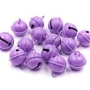 Cascabeles metálicos de 2,2 cm para crear y decorar 20 uds Superficie brillante lacada con borde en el contorno Anilla para fácil 4