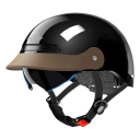 Casco aperto per e-bike e scooter con visiera solare integrata Dimensioni 30 x 16 cm Guscio in ABS ed EPS Regolabile con rotella 3