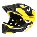 Casco da motocicletta per bambini 52–58 cm Casco integrale con protezione rimovibile per la bocca 13 aperture di ventilazione Visiera 6