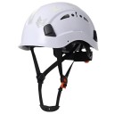 Casco di sicurezza con adesivi riflettenti Taglia 53-63 cm Guscio traspirante in ABS Regolabile con rotella Per costruzione e lavori in altezza 4