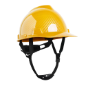 Casco di sicurezza con aspetto in carbonio Dimensioni 20 x 14 cm Guscio in ABS Cinturino a sei punti Regolabile con rotella Per costruzione e industria 2