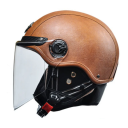 Casco motociclistico retrò apribile 55–62 cm Casco con sottogola estiva e invernale rimovibile Casco protettivo in materiale ABS 4
