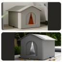 Casinha de exterior à prova de água para animais de estimação 33 x 33 x 33 cm Casa quente de inverno Casinha dobrável e lavável para cães 2