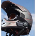 Casque Bluetooth pour casque intégral avec commande vocale, Bluetooth 5.3, autonomie de 60 heures, prise en charge de 2 téléphones et étanchéité 2