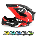 Casque de moto pour enfants 52–58 cm Casque intégral avec protection amovible de la bouche 13 ouvertures de ventilation Visière Protection 1