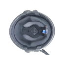 Casque de moto rétro classique noir Casque de moto ouvert au design vintage Casque de moto stylé pour scooter et chopper 2