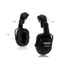 Casque de protection forestière avec visière en maille et protections auditives Taille 53-63 cm Coque ABS Réglable par molette 7
