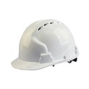 Casque de sécurité de construction casque de protection ventilé 29 x 24 x 20 cm en plastique ABS ultraléger 375 g avec boucle réglable pour le chantier 4