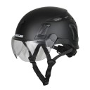 Casque de sécurité de travail avec visière intégrée et lunettes WALGUN K202 Taille 53-63 cm ABS et EPS Réglable par molette Pour la construction 3