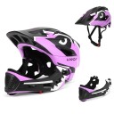 Casque de sécurité pour enfants avec visière amovible Casque de sport pour le cyclisme Skateboard Roller 52–56 cm PC+EPS 10