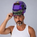 Casque de soudage à teinte variable 4 capteurs Changement 1/25000 avec True Color Matériau PP finition 3 6