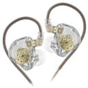Casque de sport intra-auriculaire KZ EDX Lite avec câble OFC détachable et connecteur 2 broches plaqué or, transducteur dynamique 2