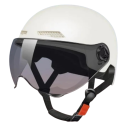 Casque de vélo et de moto avec lunettes Taille ajustable Casque de sécurité pour hommes et femmes pour le vélo 4
