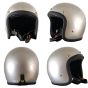 Casque rétro léger en fibre de verre pour moto style vintage Casque ouvert pour pilotes de scooter Chopper Café Racer Équipement de moto sécurisé 5